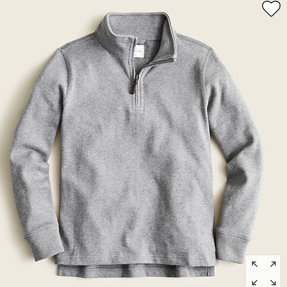 JCREW Crewcuts Boy’s Half Zip Cotton Popover
